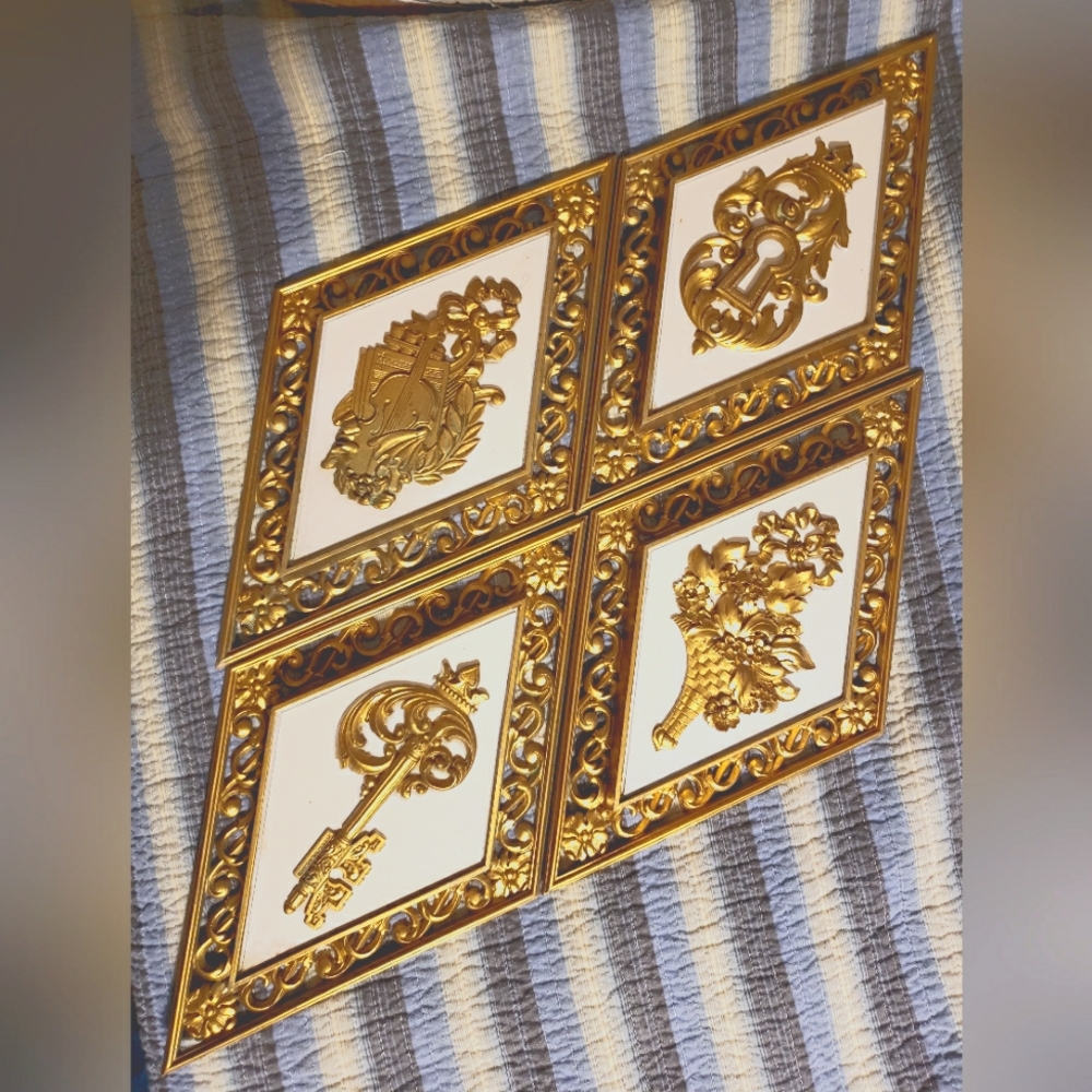 Vintage (1970ish) Styroco Wall Decorations